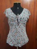 Blusinha Floridinha Azul