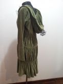 Vestido veludo verde